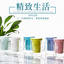Glass teapot household teacup removable tea flushers office flower teapot ceramic filter liner heat-resistant