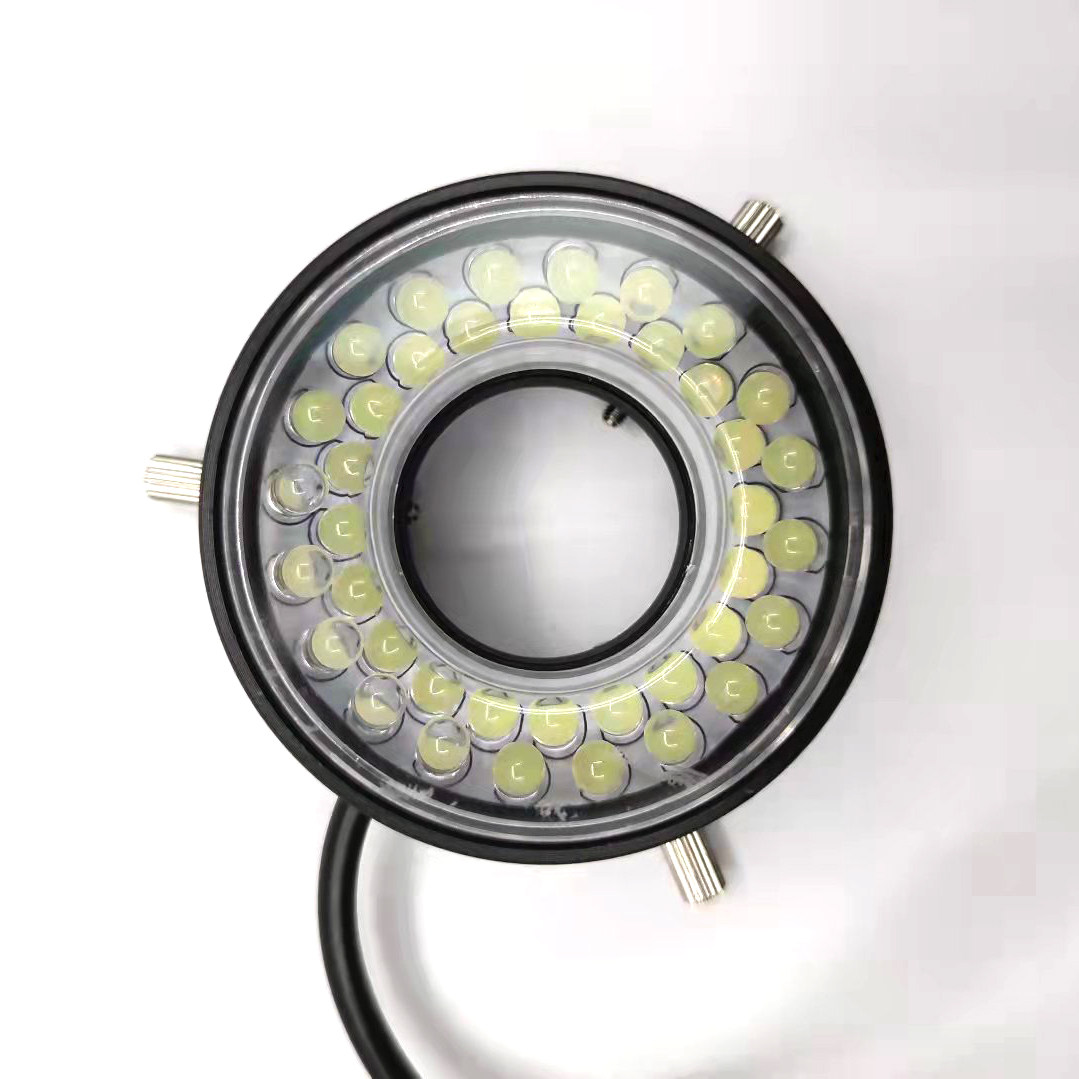 Single Cylinder Film Microscope LED Ring Light Source Small Inner Diameter Metal Shell Vision Adjustable Light Source