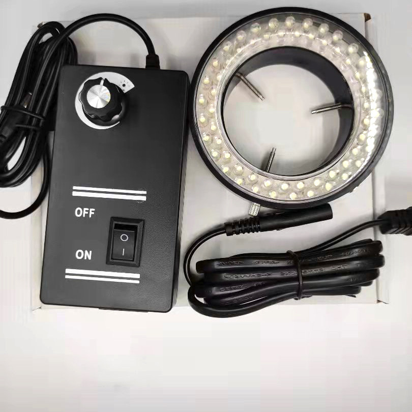 Two - piece LED body - vision microscope circular light source adjustable import LED light source internal diameter 60mm 56 lamps