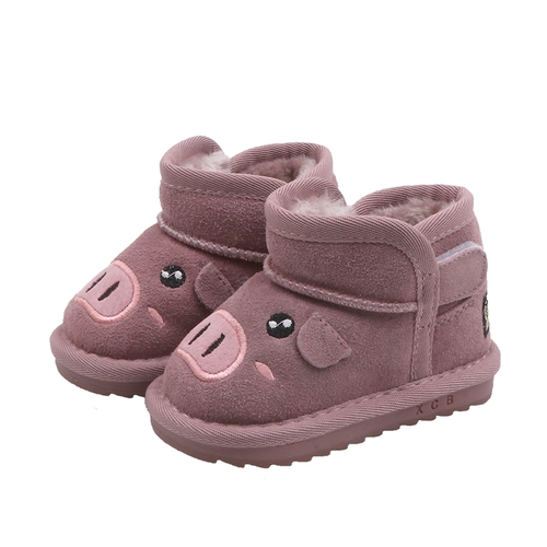 Детские сапоги, утепленные нескользящие туфли для раннего возраста, 1-3 лет, мягкая подошва