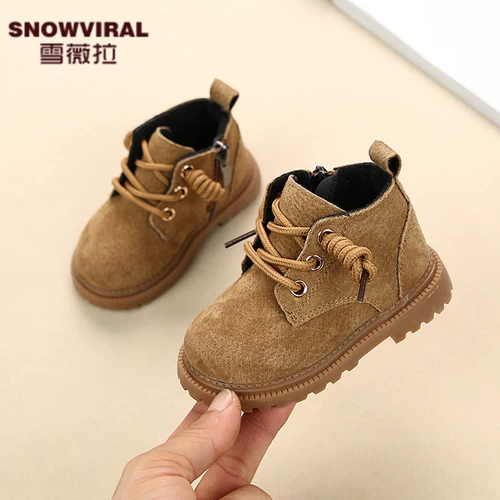 Bmw, Martens, детские демисезонные короткие сапоги, нескользящая обувь для раннего возраста, 1-3 лет, мягкая подошва