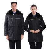 Длинный пуховик, зимняя униформа для работы, увеличенная толщина, средней длины, рабочая одежда