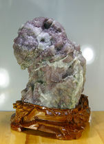 Natural Guilin Chicken blood jade raw stone jelly jade Upper Longyu stock Mountain stock raw stone Ornamental Stone swing piece Yunfeng Yushu