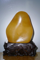 Yellow frozen stone chicstone yellow frozen stone raw stone ornamental swing piece