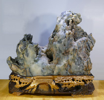 Water-punching Chiishi Sanjiangqi Stone Green Purple Violet Wax Stone Shaped Stone Original Stone Ornamental Stone Swing Piece Chifeng Vici Peak Winning Situation