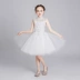 Cô gái phương Tây đám cưới trắng công chúa váy hoa cô gái fluffy sợi con chủ trang phục cô gái trang phục piano - Váy trẻ em váy đi tiệc trẻ em đẹp Váy trẻ em
