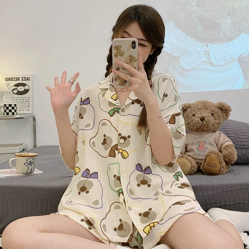 Pijama, летом тонкая майка с чашками, китайский стиль, с коротким рукавом