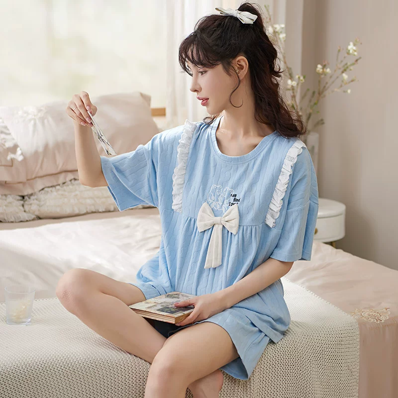 Pijama, летом тонкая майка с чашками, китайский стиль, с коротким рукавом