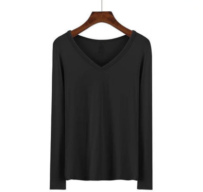 images 16:Early autumn black primer long sleeved T-shirt semi-high collar repair inside the fall coat collar early autumn tie tide - Taobao