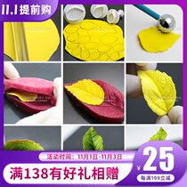 Export quality simulation rose leaf silicone vein compression mold pattern Universal Leaf mold food imported silicone