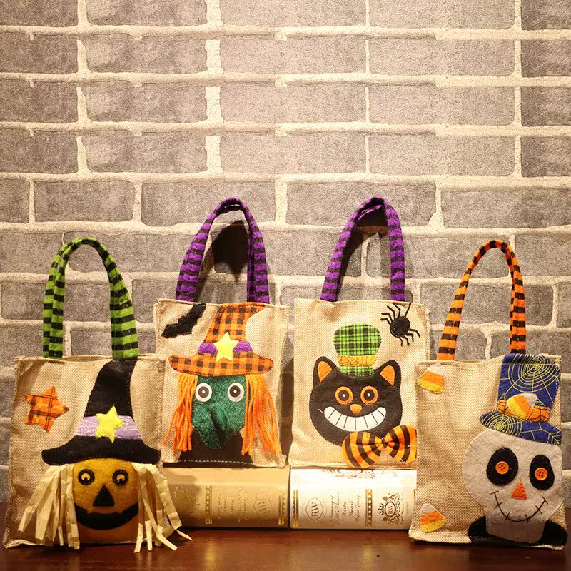 Halloween trang trí tiệc hoạt hình Pumpkin Tote Ghost Festival Party Dress Up Child Candy Bag - Sản phẩm Đảng / Magic / Hiệu suất 	phụ kiện cosplay natra	