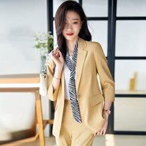 Summer 70% Sleeves Suit Jacket Women 2022 New Casual Ocean Air Blouses Superior Sense Professional West Suit Suit Summer
