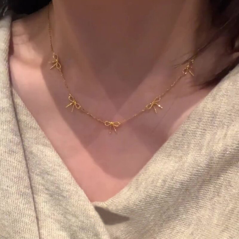 如何选择适合的Chic Know金色蝴蝶结项链？-领针-淘宝百科网