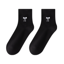 Japanese socks for women summer thin miu style short socks forest style girls summer pure cotton mid-calf socks with small leather shoes