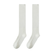 Zhuji white socks womens spring and autumn pile socks summer thin pure cotton mid-calf socks pressure slimming calf jk socks