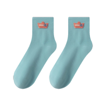 Socks Socks Sumps Thin Thin среднего цилиндра Sox чистый хлопок Дезодорант сукционный пот и захватывающий летний спорт No bone Long Sox