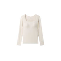 Seamless Thermal Underwear Womens Velvet Thickened Bottoming Shirt Womens 2024 New Winter No Wire Ring Fixed Cup Top