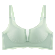 Hole cup underwear for women with small breasts gathering breasts anti-sagging traceless summer thin and breathable new style bra