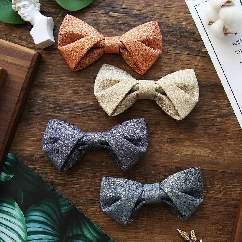 NOTKNOT original wedding wedding wedding groom bridegroom Inron bow tie gold silk chairs the suit men's collar