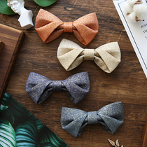 NOTKNOT original wedding wedding bridegroom best man British bow tie gold silk host suit men bow tie