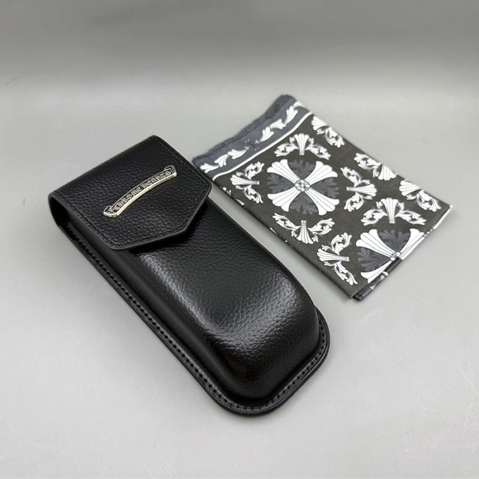 New Style Myopia Glasses, Sunglasses Case, Handmade Anti-Pressure High-End Leather Texture Case, Large Lens Cloth Set, Accessories