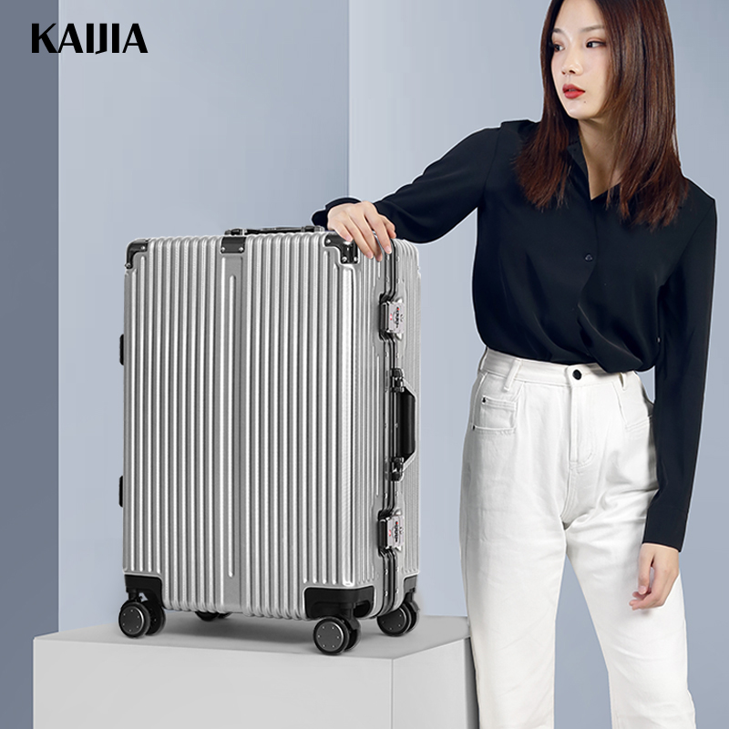 Open A suitcase woman 22 small 20 inch 26 leather case 24 student large capacity password travel Lalever box man