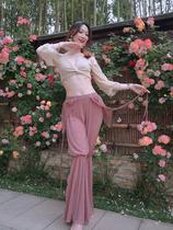 Belly Dance 2021 Autumn Winter New Dance Costume Chinese Dance Oriental Dance Classical Dance Stretch Dance Pants Top