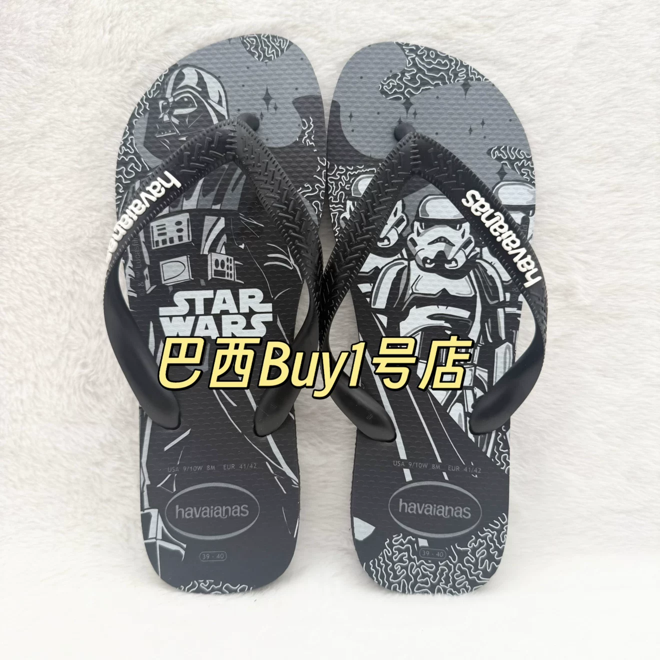 Хаваианас/Havaianas мужские сланцы с рисунком Marvel совместная коллекция, пляжные шлепанцы с антискользящей подошвой