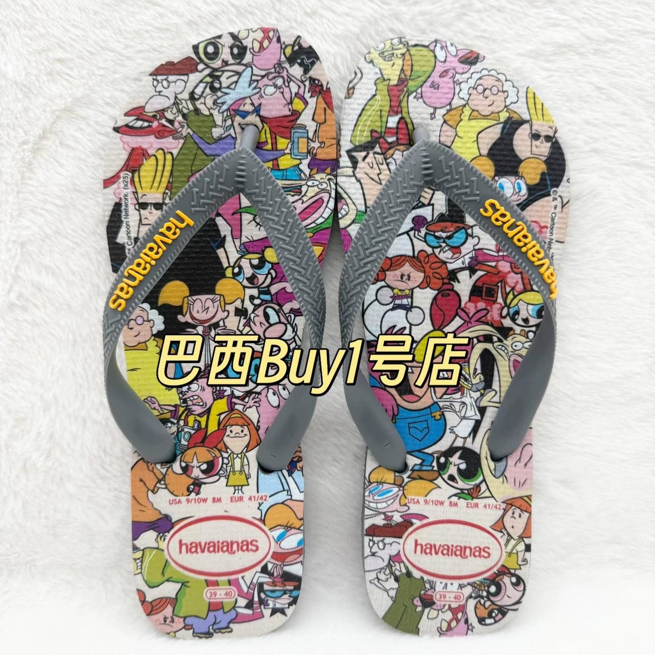 Хаваианас/Havaianas мужские сланцы с рисунком Marvel совместная коллекция, пляжные шлепанцы с антискользящей подошвой
