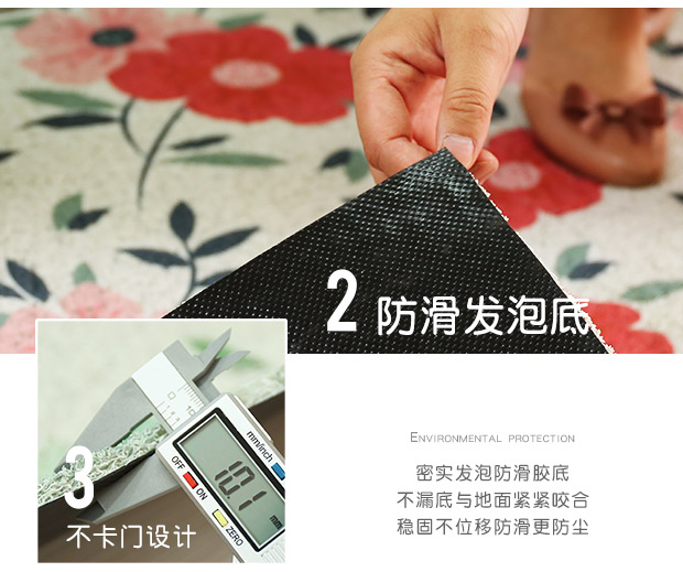 Thảm vào cửa thảm thảm vào nhà PVC phim hoạt hình vòng lụa thảm nhà vệ sinh nhà vệ sinh thảm - Thảm sàn thảm xốp 1mx1m