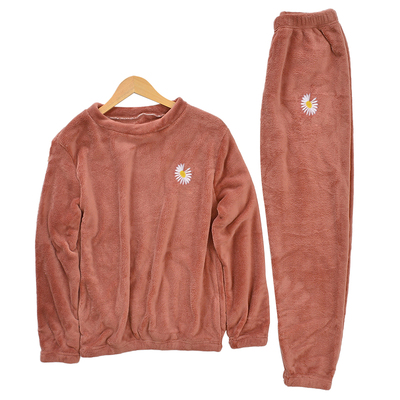 【小雏菊】秋冬珊瑚绒套装男女家居服