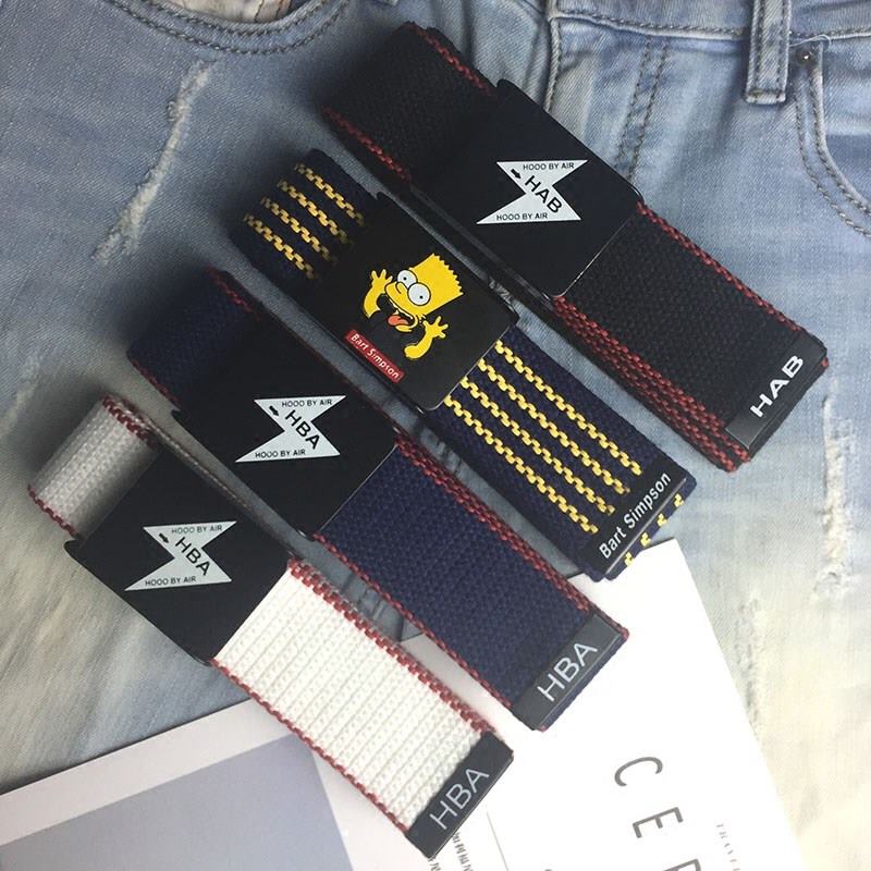  Belt Men's Young Students Inwind Summer Trend New Jeans Belt-led Sports Casual Pants