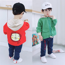Boy clothes new baby boy clothing pure season Korean version jacket cartoon lion baby foreign air zipper shirt spring autumn tide