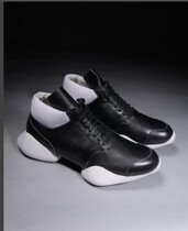 European and American new couple horseshoe shoes cowhide sports and leisure sneakers British and Korean version comfortable thick-soled mens and womens trendy shoes