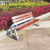 Pineapple grid stainless steel park chair outdoor leisure stool square landscape seat bench community outdoor high-end stool