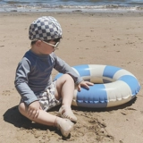 Детский лонгслив, купальник, детские раздельные пляжные штаны для мальчиков, защита от солнца