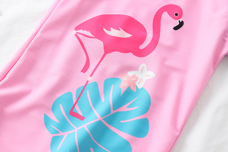 Đồ bơi cho bé gái Dễ thương Xiêm Flamingo Áo dài tay chống nắng Kỳ nghỉ cho bé Áo tắm cho bé Đồ bơi công chúa - Bộ đồ bơi của Kid đồ bơi cho trẻ em