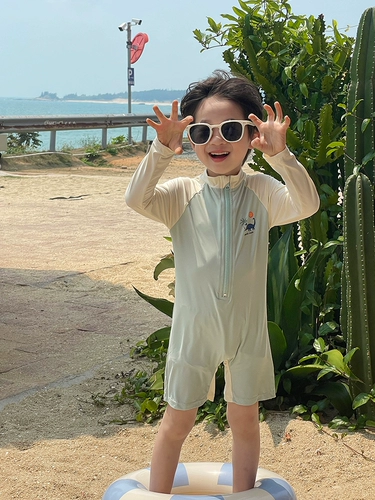 Детский купальник подходит для мужчин и женщин, комбинезон, быстросохнущий пляжный лонгслив, защита от солнца