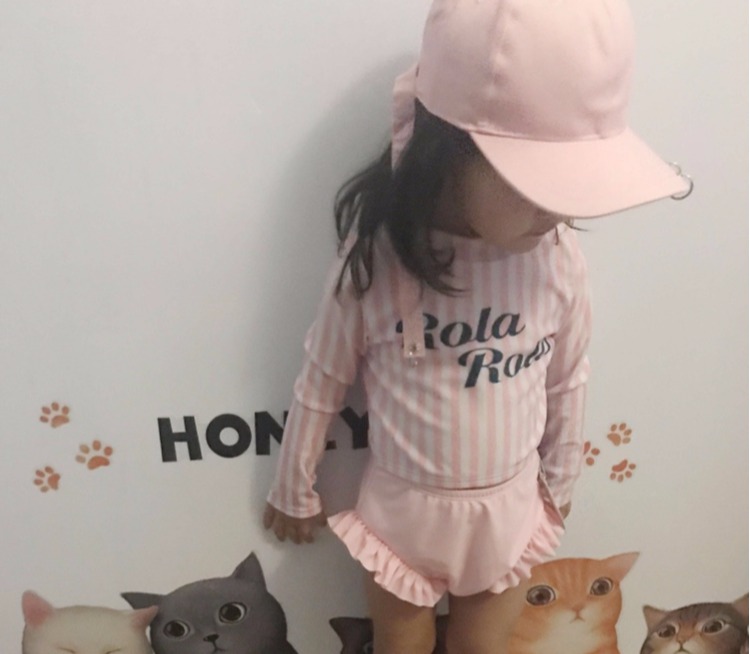 Đồ bơi trẻ em Hàn Quốc cho bé gái dễ thương áo chống nắng dài tay Đồ bơi trẻ em lớn công chúa Đồ bơi bé gái áo bơi cho bé
