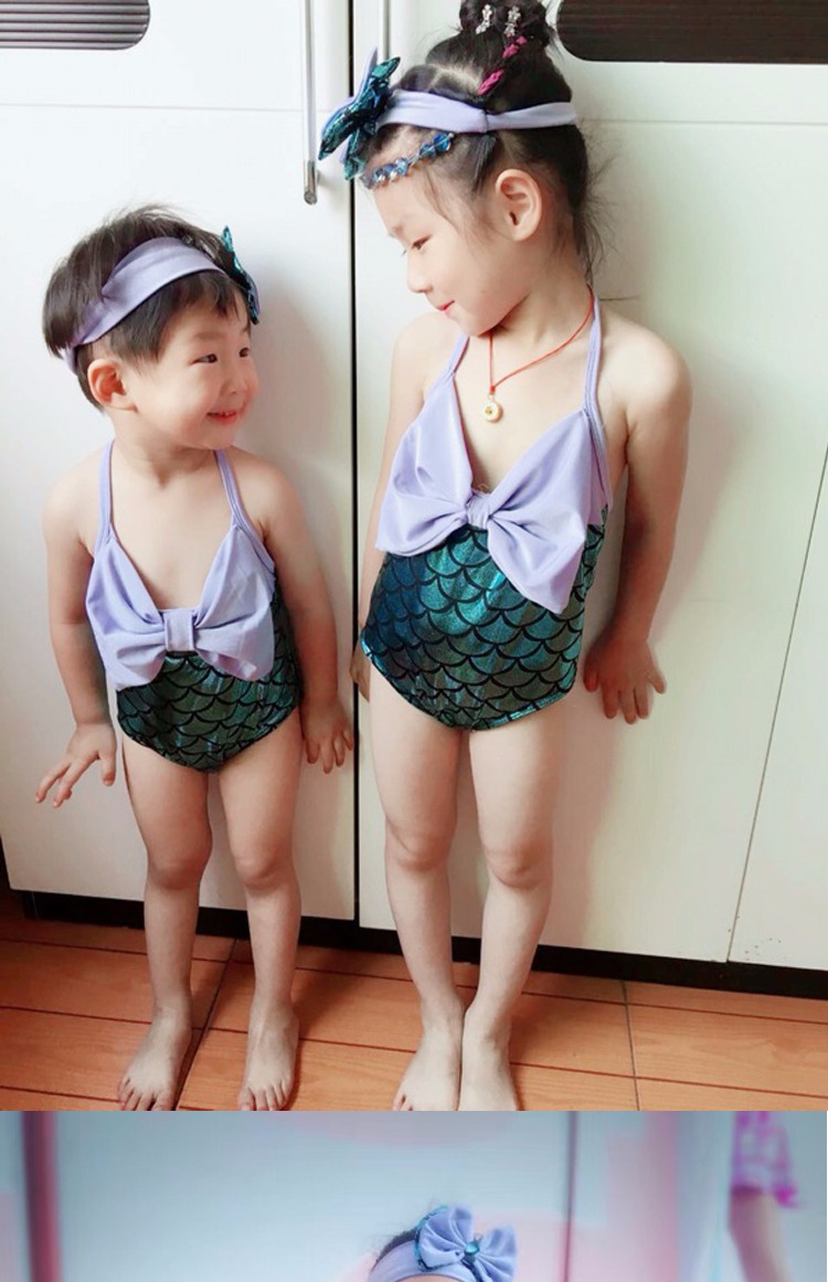 Nàng tiên cá áo tắm cho bé gái Công chúa Hàn Quốc dễ thương cho bé Bộ đồ bơi bé gái một mảnh đồ bơi nàng tiên cá