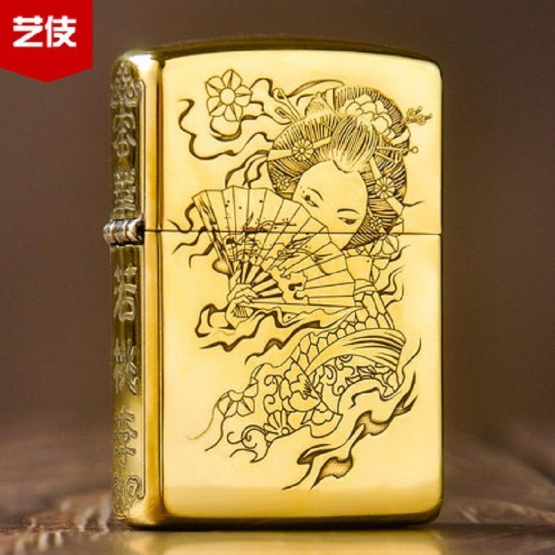 New ZORRO Suro Five Faces Finely Carved Pure Copper leopard Windproof Kerosene Deep Sculpted Personality Lighter Sending Boyfriend