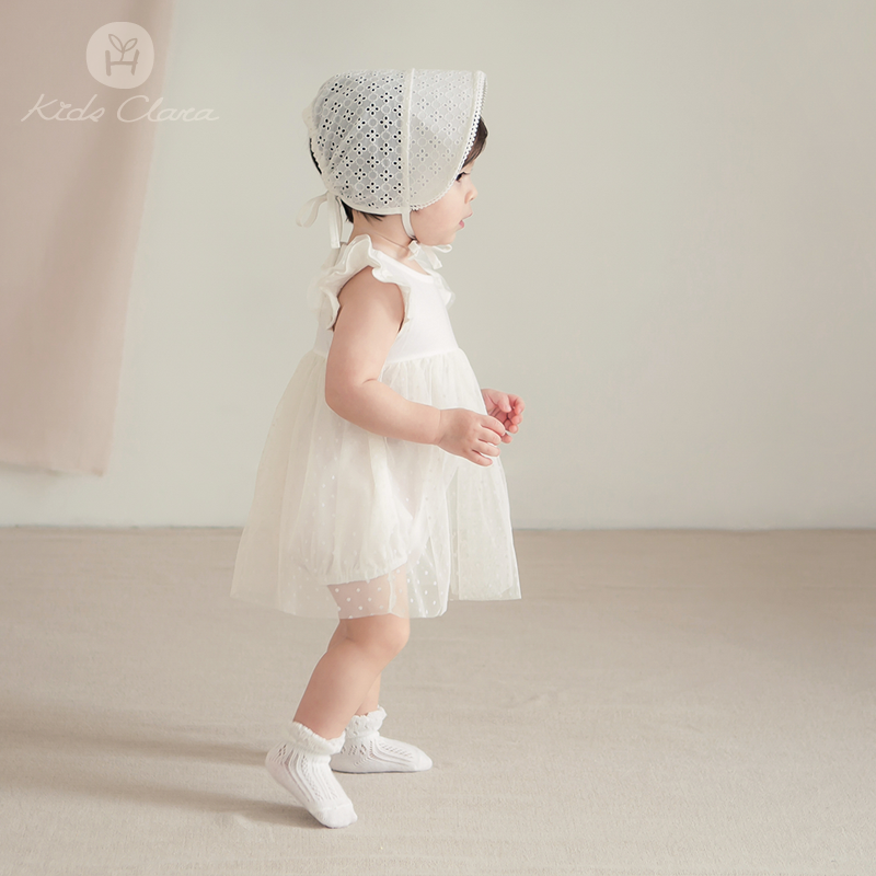 South Korea imported baby summer dress 036 months female baby dress