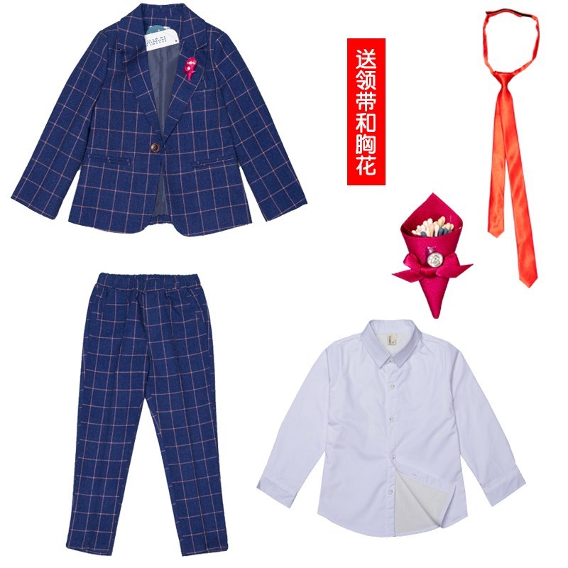 Suit Kids Mens Suits Trẻ Giải trí Handsome trai Set Thu / Winter Wedding dress chủ Baby.