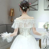 Накидка для невесты, тонкий кружевной плащ, открытые плечи, большой размер