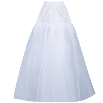 Boneless bustle no steel ring no trace four-layer organza violent long bridal wedding dress lined with lolita micro-puff