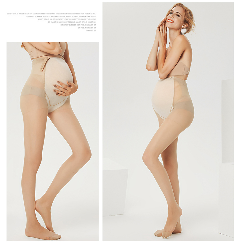 Phụ nữ mang thai của vớ phần mỏng lift có thể điều chỉnh pantyhose chống móc thịt màu quần thai sản xà cạp vớ mang thai