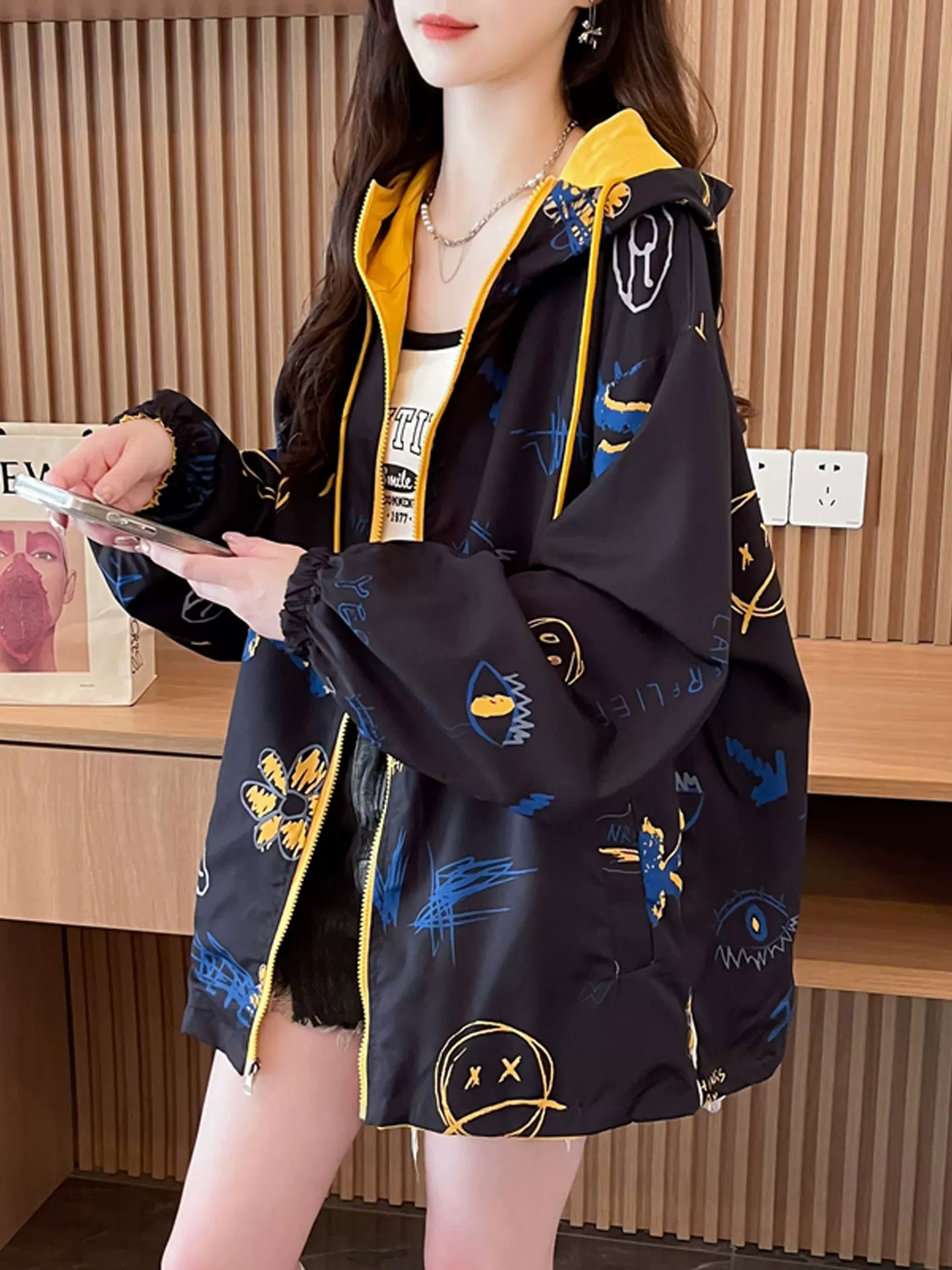 Дизайнерское trench coat, куртка, осенняя толстовка-худи, кардиган, тренд сезона, для подростков