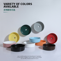 Color Taiwan basin household washbasin toilet ceramic wash basin round size art round basin CC100