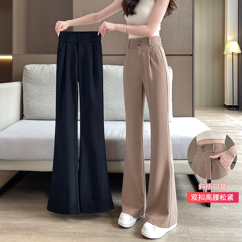 Ice Silk Flared Suit Pants for Women, Summer Thin Style 2026 New Drapey Wide-Leg Pants, Casual Slim Straight-Leg Bell-Bottom Pants Ice Silk Flared Suit Pants for Women, Summer Thin Style 2026 New Drapey Wide-Leg Pants, Casual Slim Straight-Leg Bell-Bottom Pants
