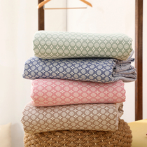 (Export to Japan) Extra thick coarse cloth cotton mat three-piece set thickened and encrypted 100 cotton sheets